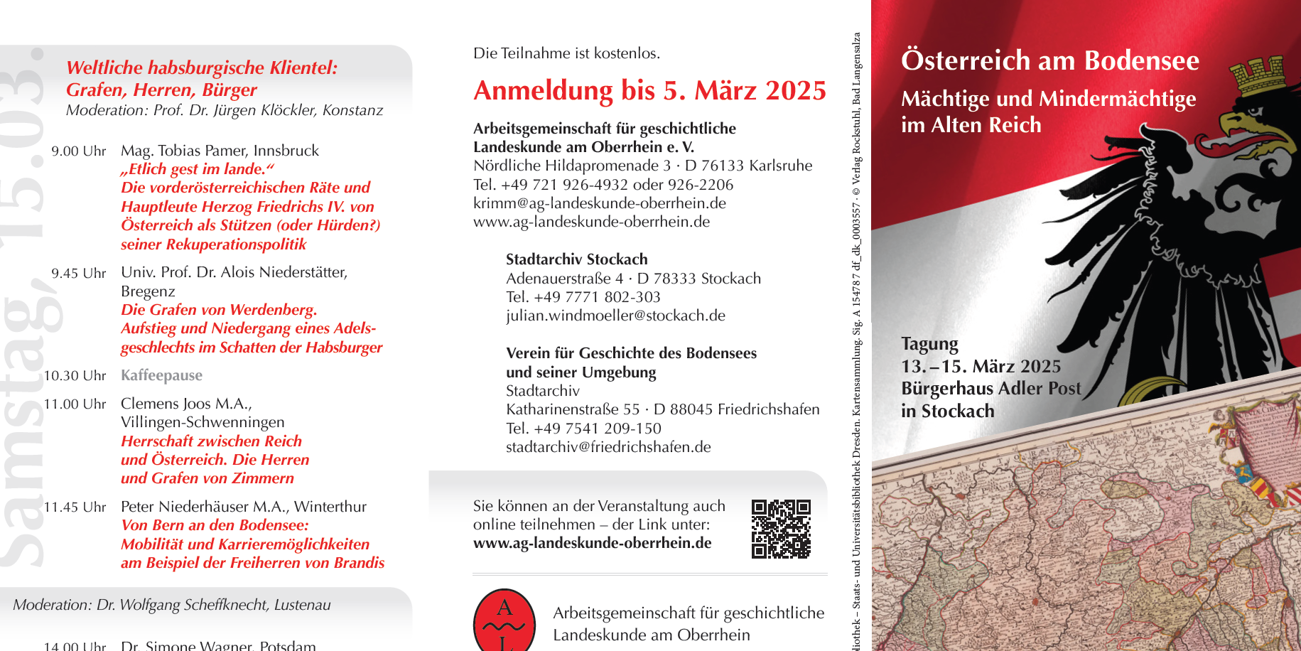 13.–15. März 2025: Österreich am Bodensee. Mächtige und Mindermächtige im Alten Reich.